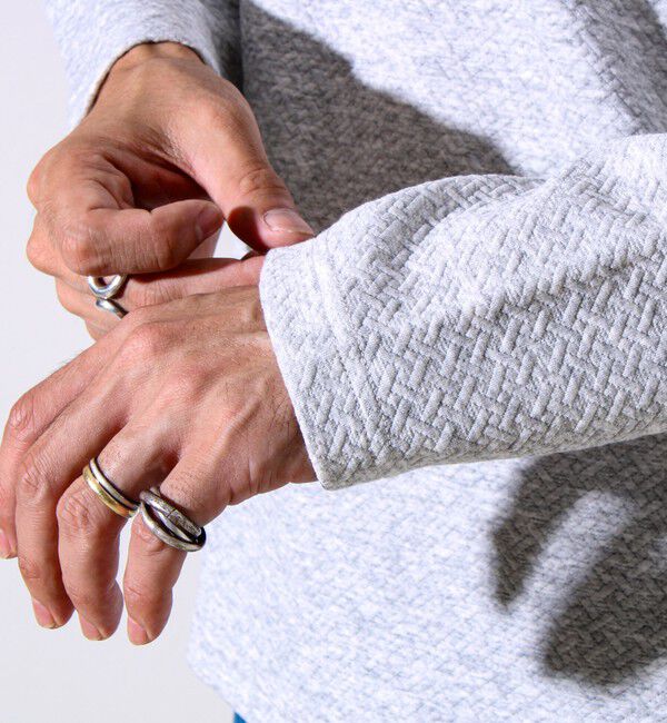 GLOSTER「【人気シリーズ第2弾】【新柄ジャガード登場】フクレクロスジャガードロンT」|Tシャツ・カットソー|