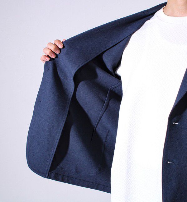 GLOSTER「【オンオフ兼用の大人カジュアルジャケット】両面起毛 ストレッチジャケット」|テーラードジャケット|