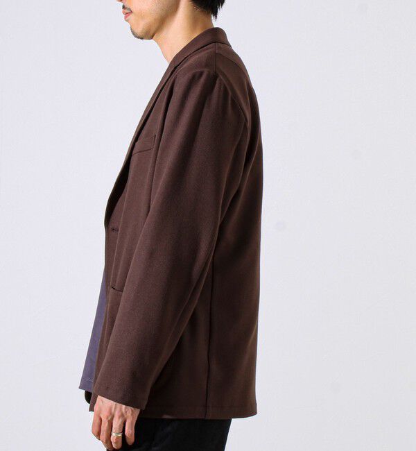 GLOSTER「【オンオフ兼用の大人カジュアルジャケット】両面起毛 ストレッチジャケット」|テーラードジャケット|