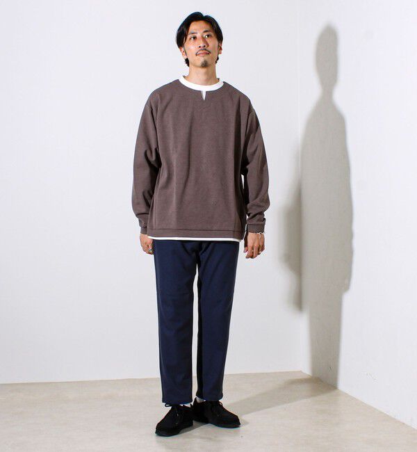 GLOSTER「【セットアップ対応】両面起毛ストレッチイージーパンツ」|チノ|