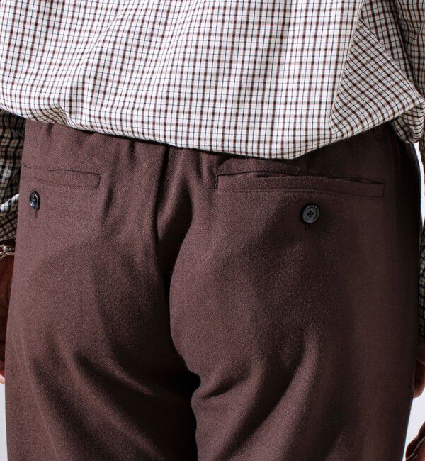 GLOSTER「【セットアップ対応】両面起毛ストレッチイージーパンツ」|チノ|