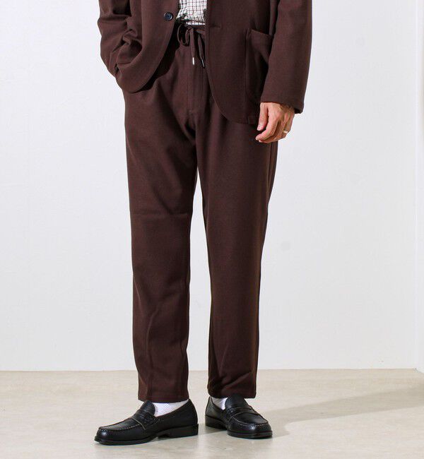 GLOSTER「【セットアップ対応】両面起毛ストレッチイージーパンツ」|チノ|