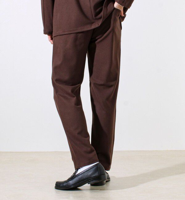 GLOSTER「【セットアップ対応】両面起毛ストレッチイージーパンツ」|チノ|