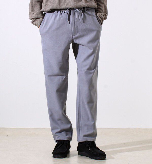 GLOSTER「【セットアップ対応】両面起毛ストレッチイージーパンツ」|チノ|ライトグレー