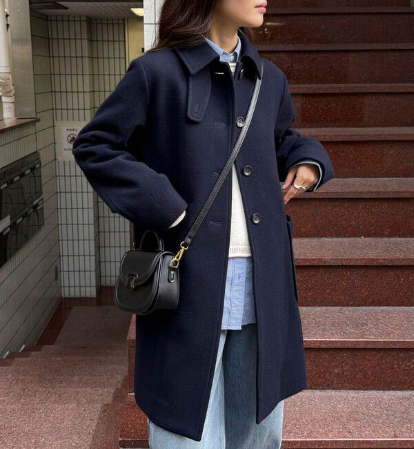 fredy emue「Super100ステンカラーミドルコート」|ダッフルコート|