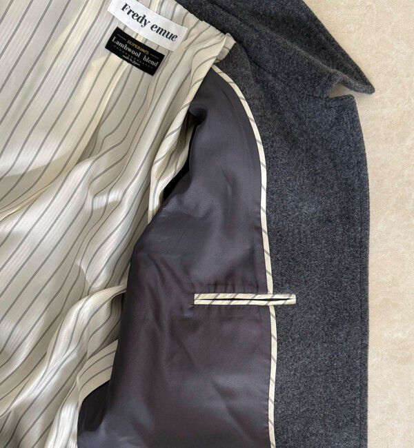 fredy emue「Super100ステンカラーミドルコート」|ダッフルコート|