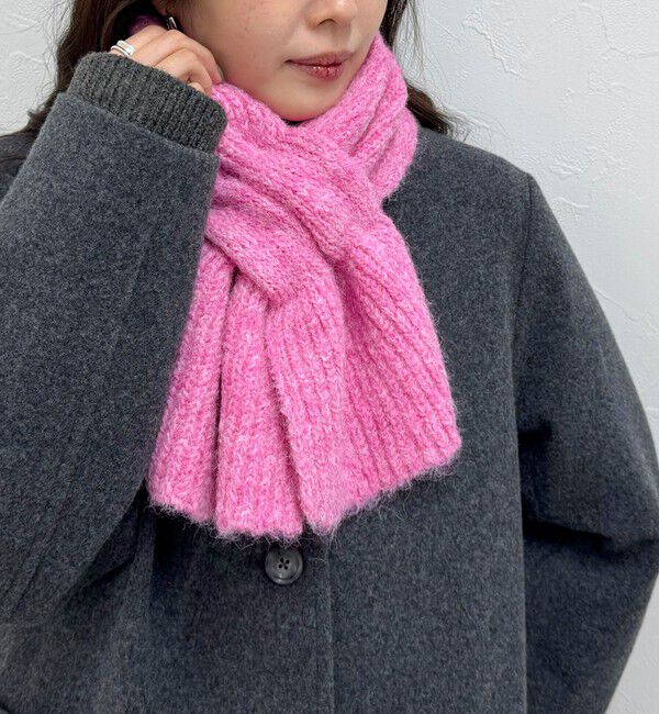 fredy emue「【CONTROL FREAK/コントロールフリーク】シャギーニットスヌード」|スヌード|ピンク