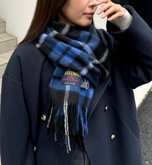 fredy emue「【TWEED MILL/ツイードミル】ウールチェックストール48」|ストール|