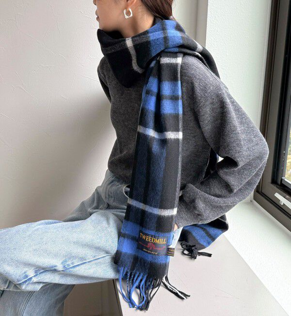 fredy emue「【TWEED MILL/ツイードミル】ウールチェックストール48」|ストール|