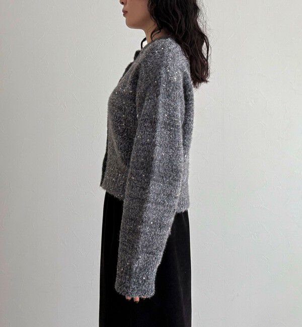 fredy emue「スパンコールニットカーディガン」|カーディガン|