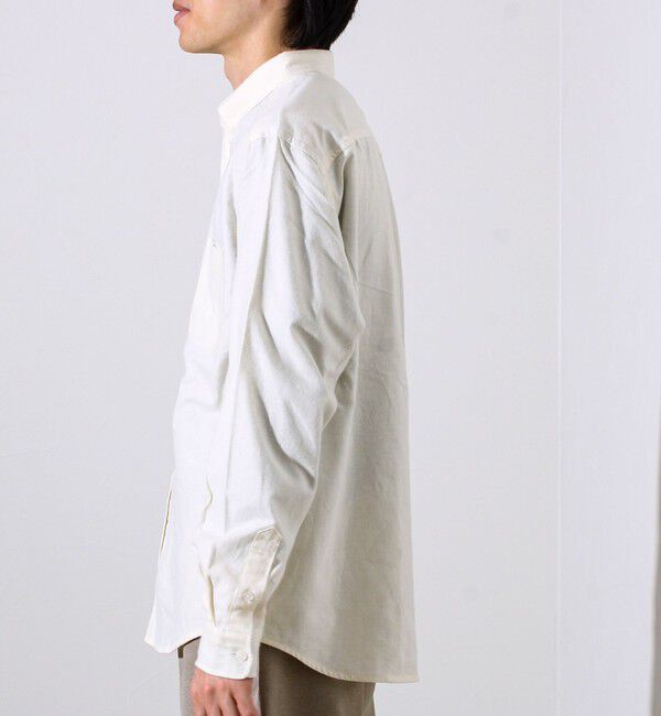 GLOSTER「【ビジカジ対応】ニットテープ ボタンダウンネルシャツ」|シャツ・ブラウス|