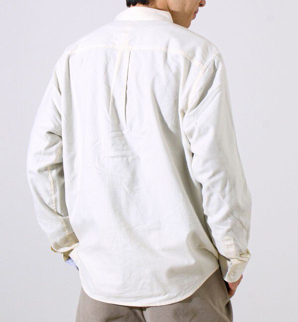 GLOSTER「【ビジカジ対応】ニットテープ ボタンダウンネルシャツ」|シャツ・ブラウス|