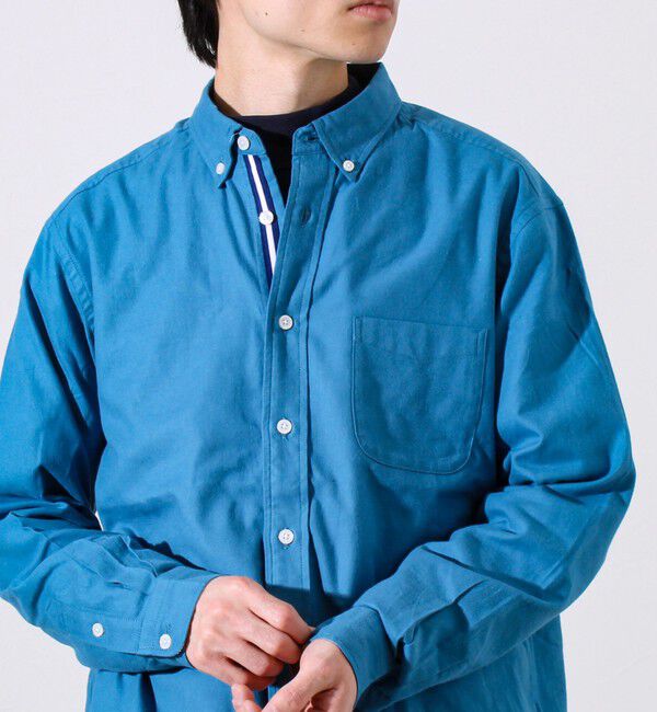 GLOSTER「【ビジカジ対応】ニットテープ ボタンダウンネルシャツ」|シャツ・ブラウス|