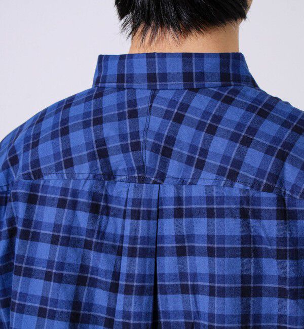 GLOSTER「【ビジカジ対応】ニットテープ ボタンダウンネルシャツ」|シャツ・ブラウス|