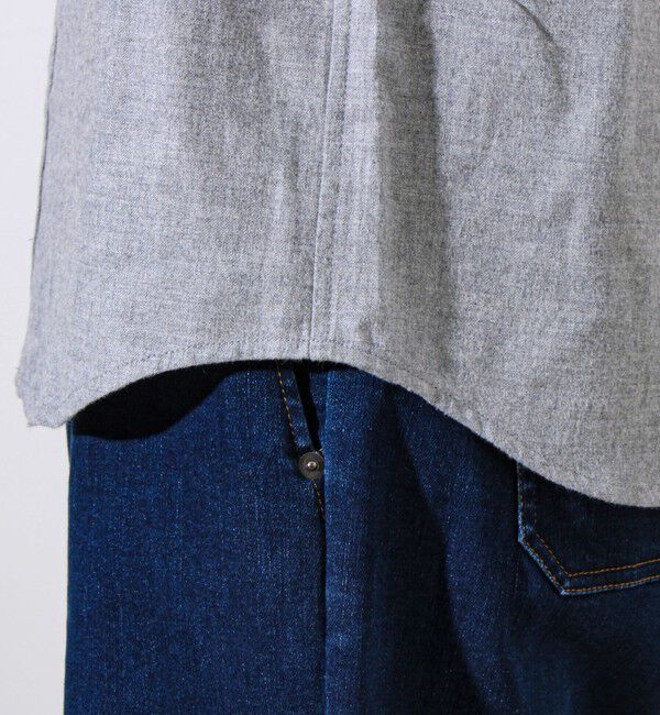 GLOSTER「【ビジカジ対応】ニットテープ ボタンダウンネルシャツ」|シャツ・ブラウス|