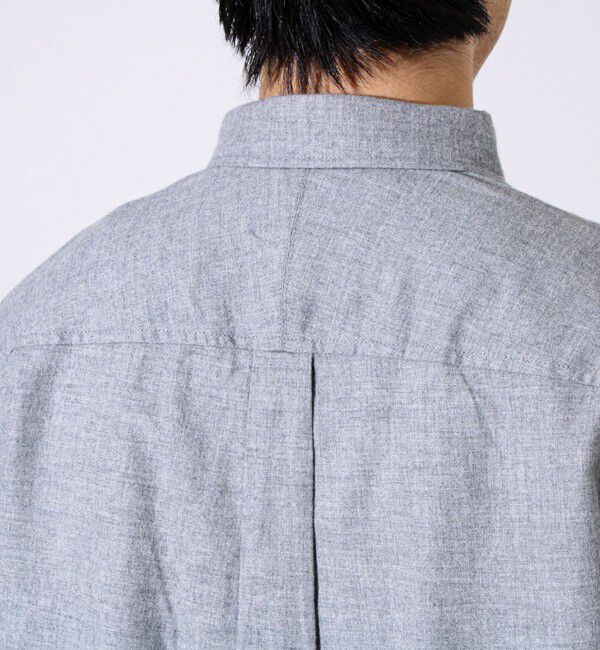 GLOSTER「【ビジカジ対応】ニットテープ ボタンダウンネルシャツ」|シャツ・ブラウス|