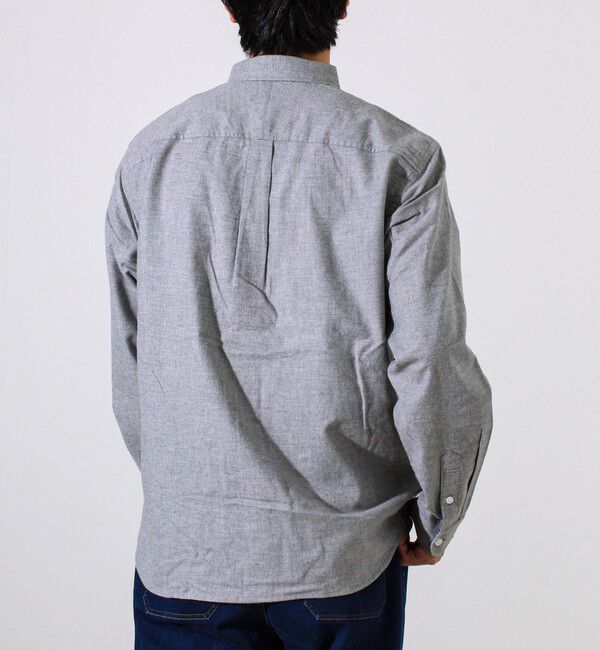 GLOSTER「【ビジカジ対応】ニットテープ ボタンダウンネルシャツ」|シャツ・ブラウス|