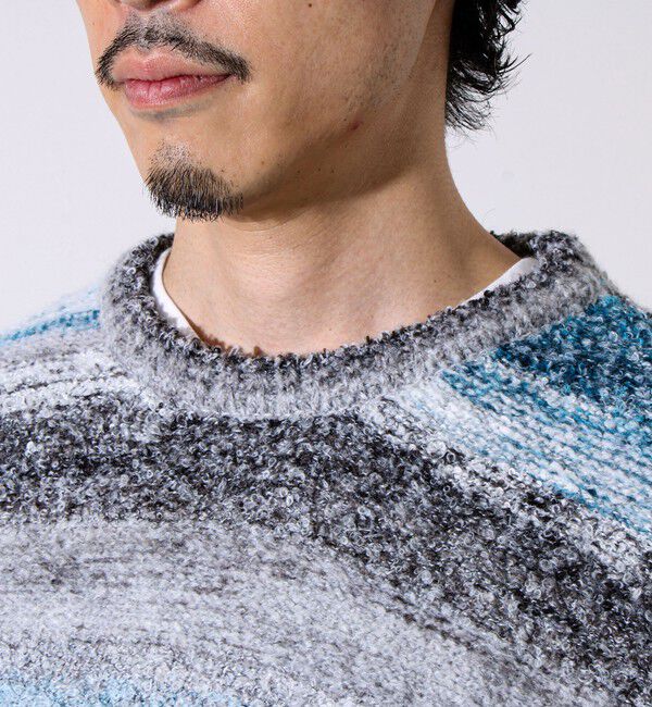GLOSTER「【ふんわり立体感】グラデーションブークレプルオーバー」|ニット・セーター|