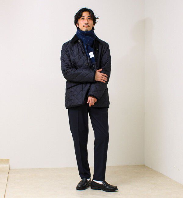 GLOSTER「【カシミヤブレンド】ウールリバーシブルチェックマフラー」|マフラー|