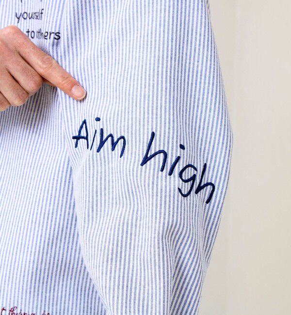 GLOSTER「【気分を上げるフレーズ】ポジティブメッセージシャツ パート2」|シャツ・ブラウス|