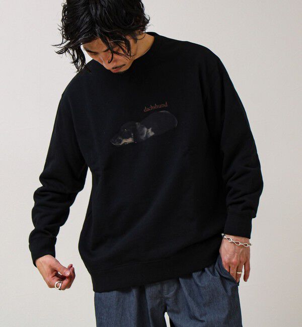 GLOSTER「【MY PET】クルーネックプリントスウェット」|スウェット・ジャージ|