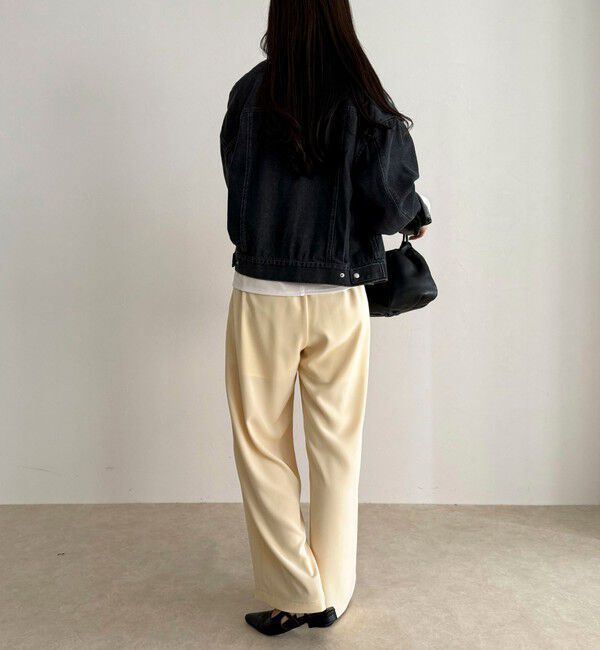 fredy emue「【ラクなのにきちんと見え】シャラリツイル イージーパンツ」|チノ|