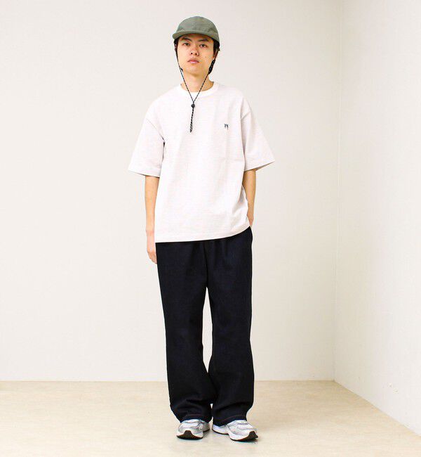 GLOSTER「【BOY刺繍】裏グラデーション ワンポイント半袖Tシャツ」|Tシャツ・カットソー|