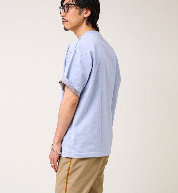 GLOSTER「【BOY刺繍】裏グラデーション ワンポイント半袖Tシャツ」|Tシャツ・カットソー|