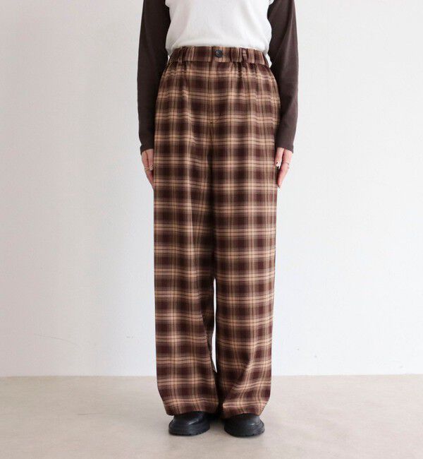 fredy emue「チェック柄ワイドパンツ」|その他|