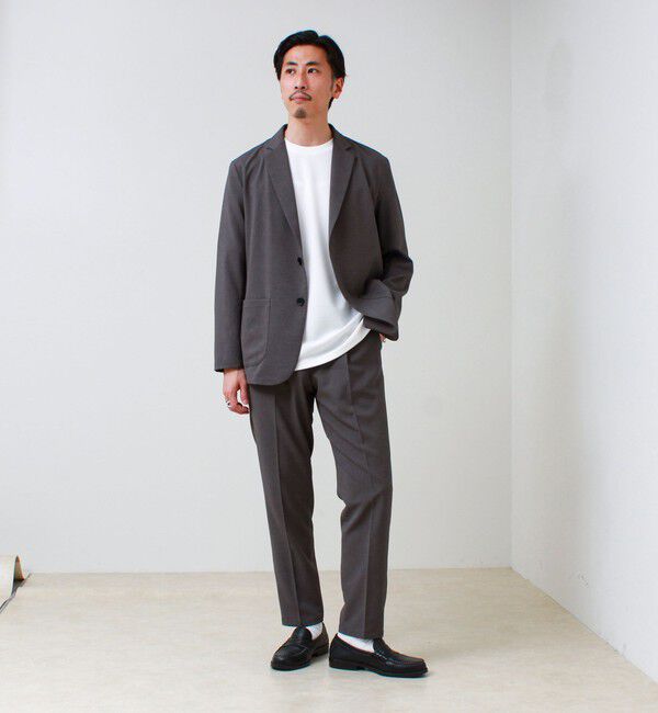 GLOSTER「【立体感素材】フクレジャガード 半袖Tシャツ」|Tシャツ・カットソー|