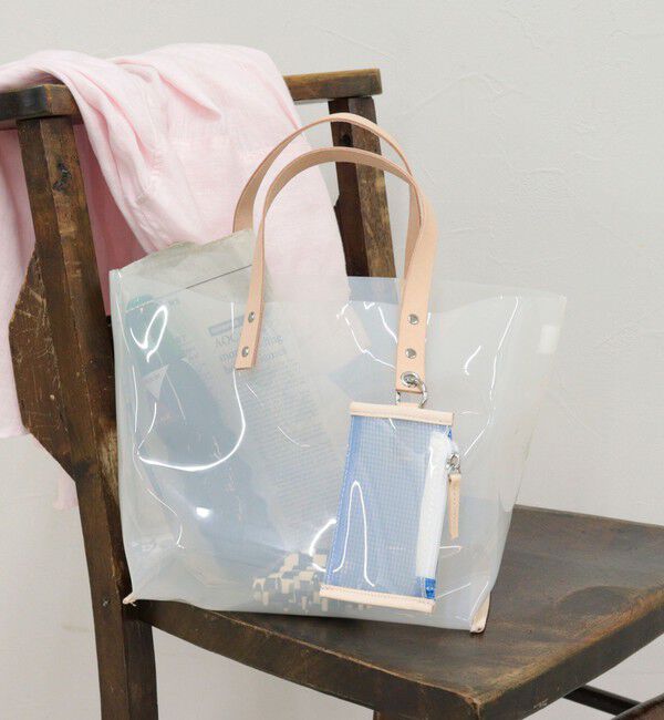 fredy emue「レザーハンドルクリアカラートート」|トートバッグ|