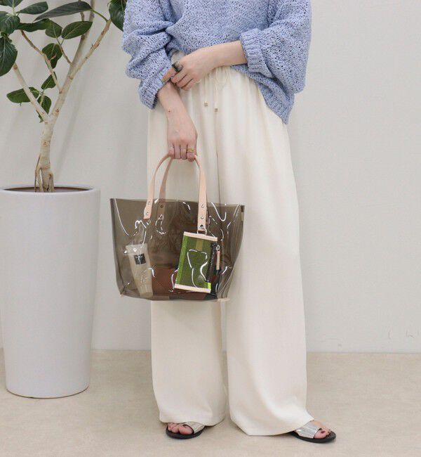 fredy emue「レザーハンドルクリアカラートート」|トートバッグ|