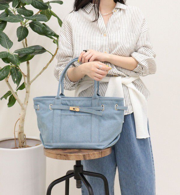 fredy emue「金具ベルトデニムトートバッグ」|トートバッグ|