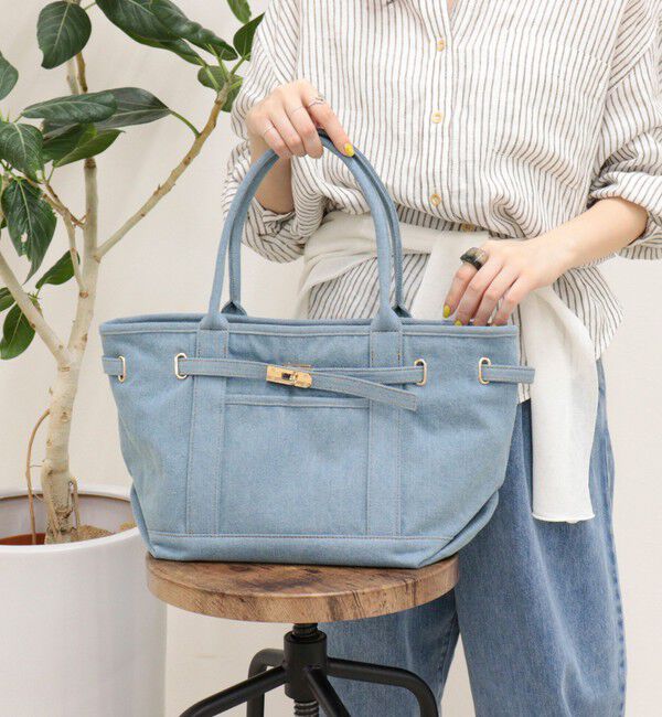 fredy emue「金具ベルトデニムトートバッグ」|トートバッグ|