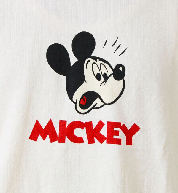 GLOSTER「【DISCUS】Disney ミッキープリントTシャツ」|Tシャツ・カットソー|