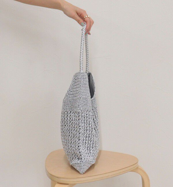 fredy emue「メタリックコード柄編みワンハンドルバッグ」|ショルダー・メッセンジャー|