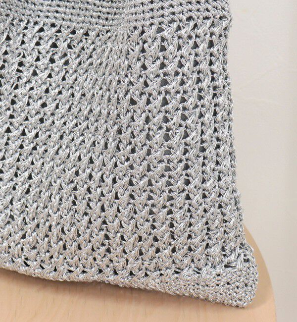 fredy emue「メタリックコード柄編みワンハンドルバッグ」|ショルダー・メッセンジャー|