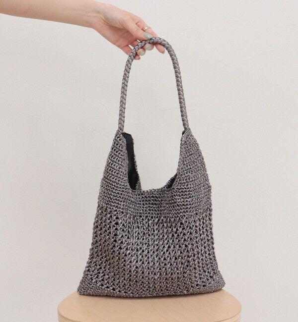 fredy emue「メタリックコード柄編みワンハンドルバッグ」|ショルダー・メッセンジャー|