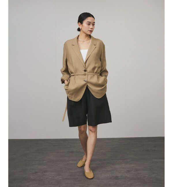 SALON adam et rope'「[25SS]GENTLE SILKショートパンツ【セットアップ対応】」|チノ|