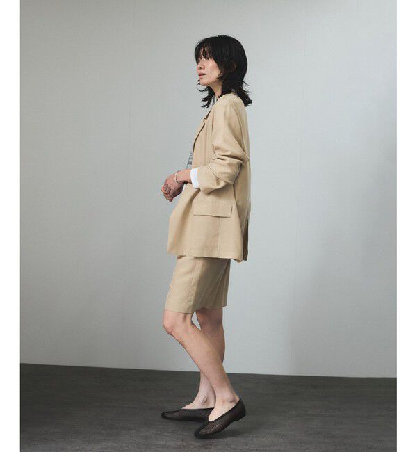 SALON adam et rope'「[25SS]GENTLE SILKショートパンツ【セットアップ対応】」|チノ|