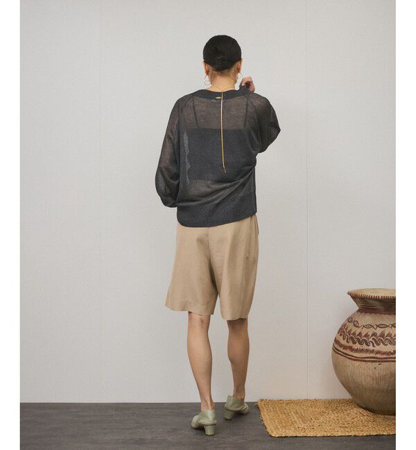 SALON adam et rope'「[25SS]GENTLE SILKショートパンツ【セットアップ対応】」|チノ|