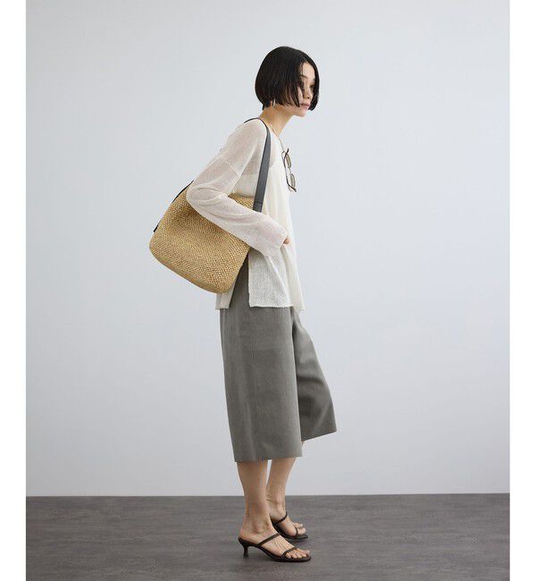 SALON adam et rope'「オーガニックリネンシアーボートネックプルオーバー」|ニット・セーター|