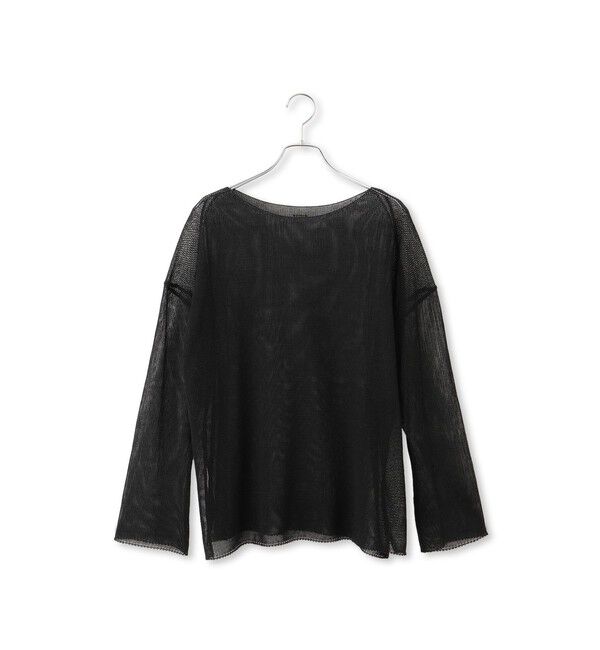 SALON adam et rope'「オーガニックリネンシアーボートネックプルオーバー」|ニット・セーター|