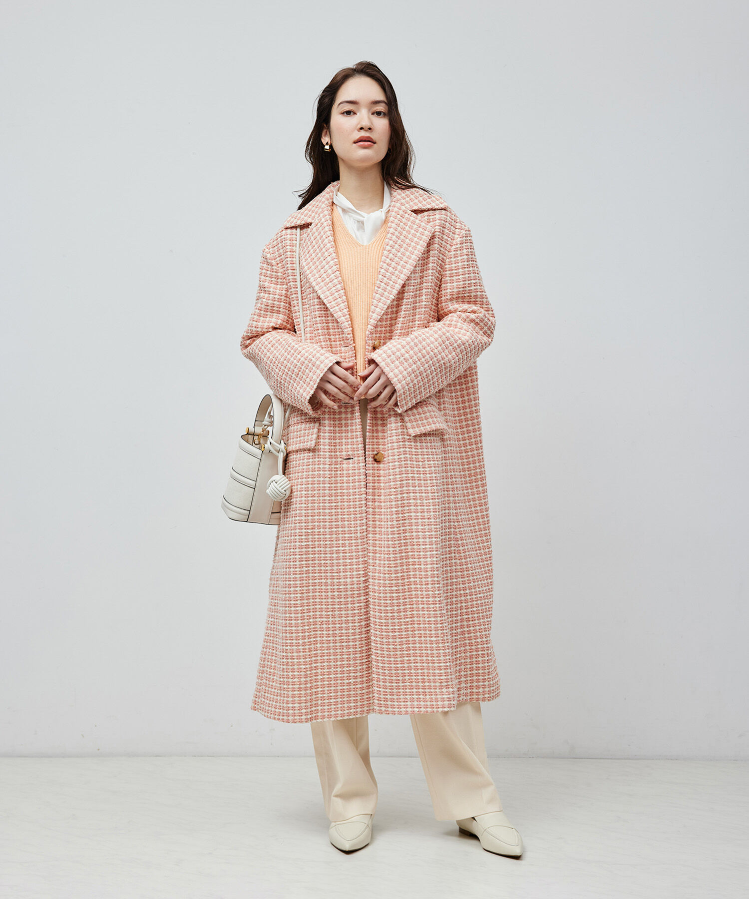 ROPE「【雑誌掲載】コットンカルゼサイドタックパンツ」|その他|