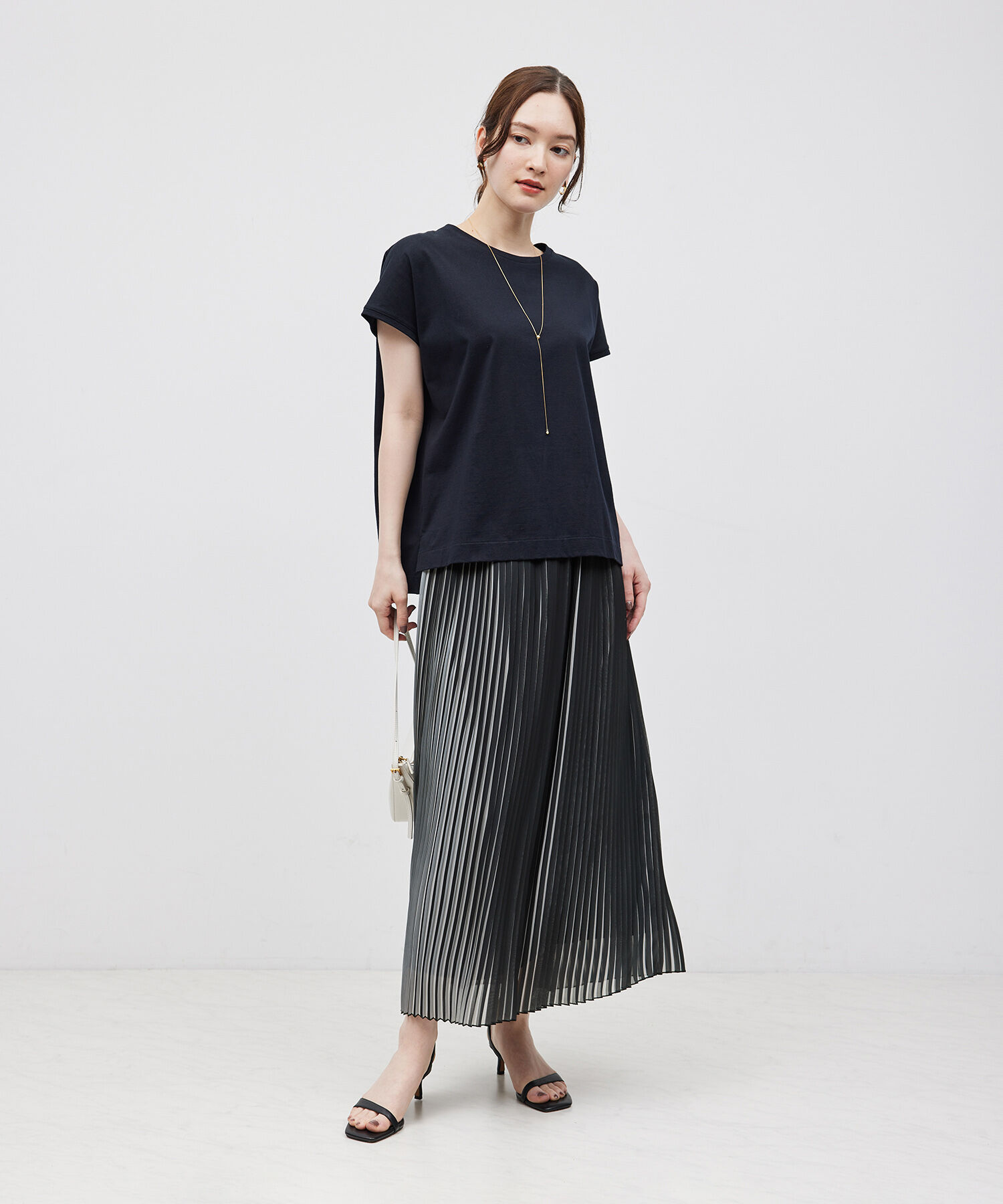 ROPE「プリーツスカート（バイカラー/無地）【メディア掲載】」|スカート|