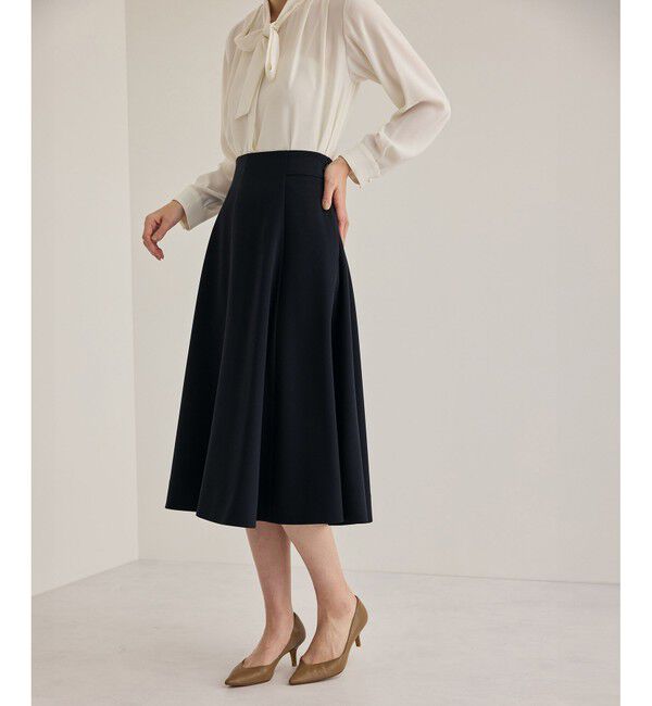 ROPE「トリアセハイウエストフレアスカート【セレモニー/通勤対応】」|スカート|