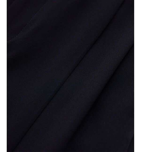 ROPE「【洗える・カセット服・新色追加】バックサテンイージーワイドパンツ/お仕事・通勤・セットアップ対応」|チノ|