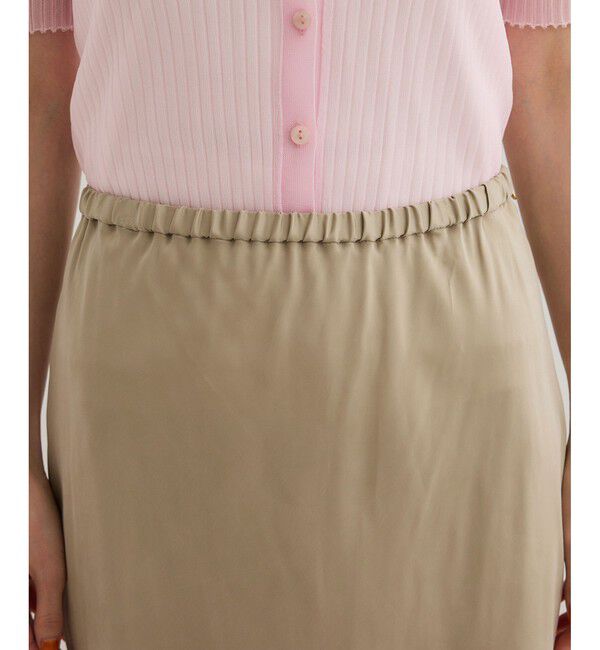 ROPE「【WEB・一部店舗限定】フィブリルサテンマーメイドスカート【セットアップ対応】/洗える」|スカート|