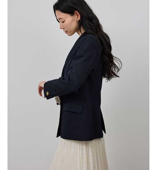 ROPE「ストレッチ金ボタンブレザージャケット」|テーラードジャケット|