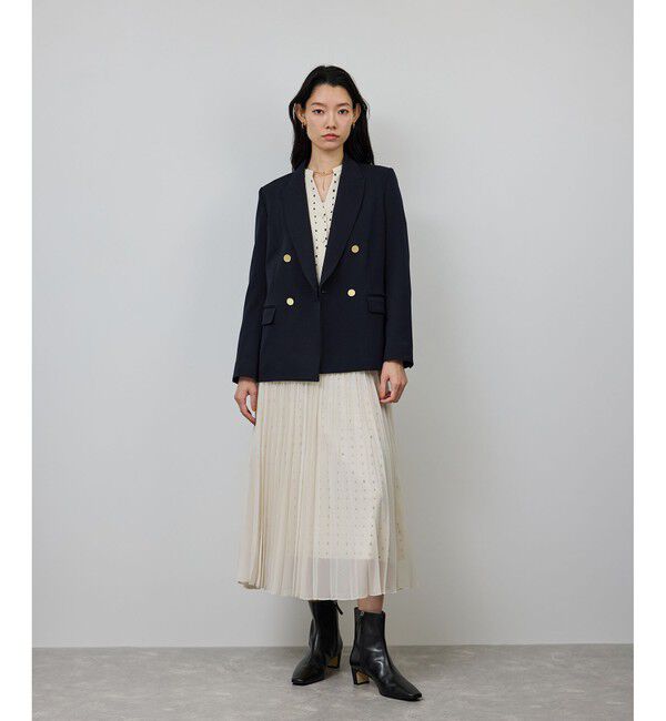 ROPE「ストレッチ金ボタンブレザージャケット」|テーラードジャケット|